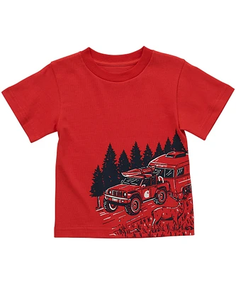 Carhartt Toddler Boys' Crewneck Camping Wrap T Shirt