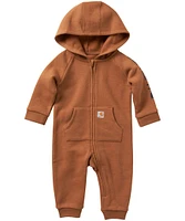 Baby Boys' Zip Front Hooded Coveralls