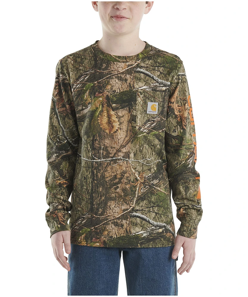 Carhartt Youth Boy's Long Sleeve Camo Graphic T Shirt