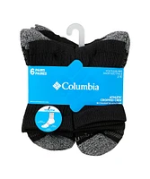 Columbia Kids' Unisex 6 Pack Cropped Crew Socks