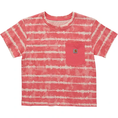 Carhartt Toddler Girls' Tie-Dye Short Sleeve T Shirt.