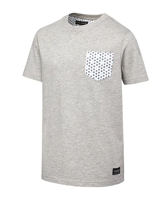 Silver Kids' Unisex All Over Print Pocket T-Shirt