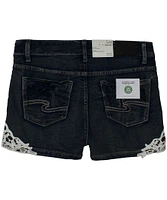 Silver Kids' Denim Shorts