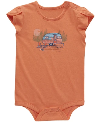 Carhartt Kids' Unisex Petal Sleeve Camper Bodysuit