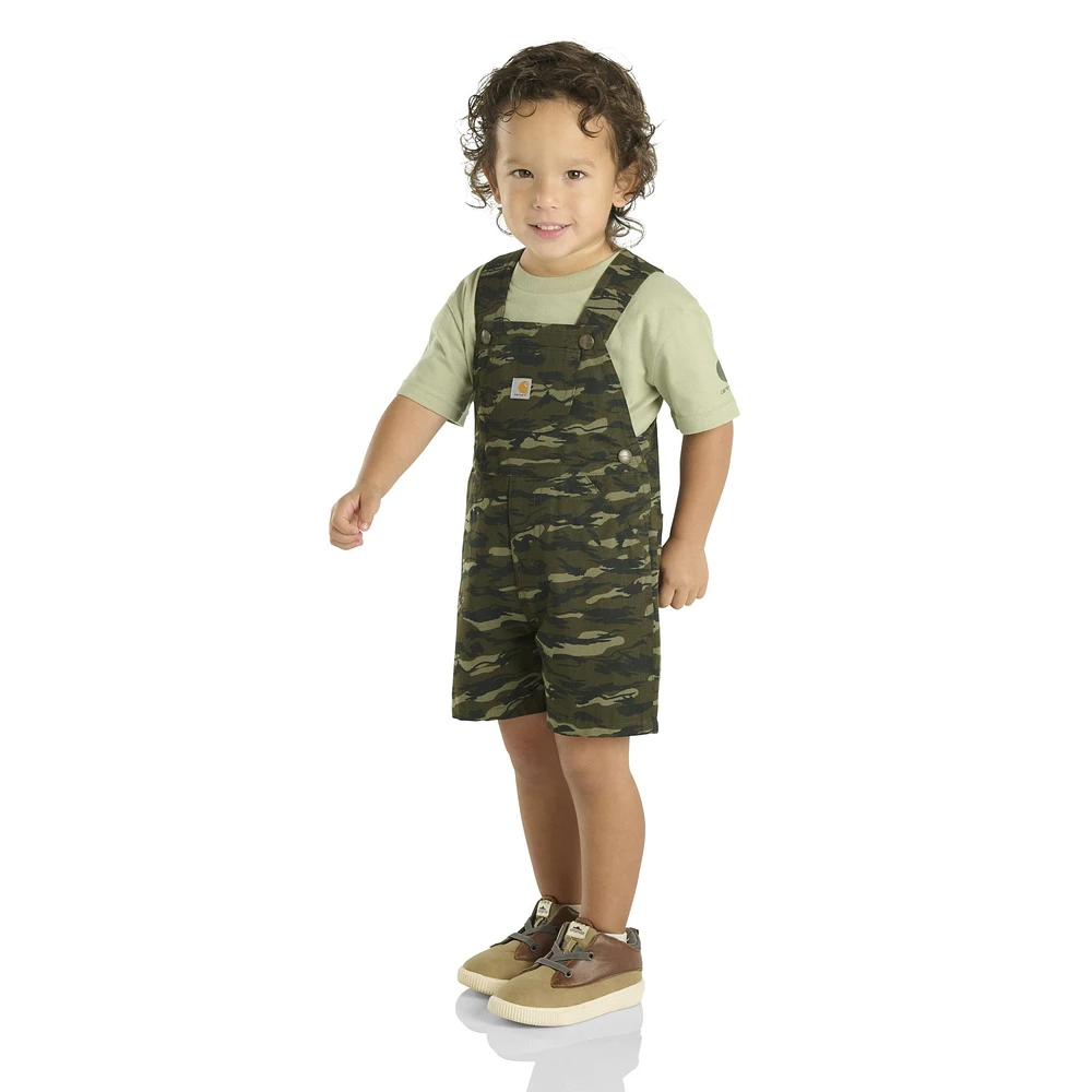 Carhartt Toddler Unisex Camo Shortalls 2-Piece Set