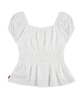 Levi's Youth Unisex Eyelet Puff Sleeve Top