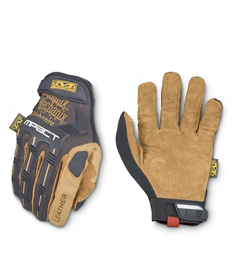 Mechanix Unisex 1 Pair Impact Pro Trekdry Durahide Leather Utility Gloves - Tan Black