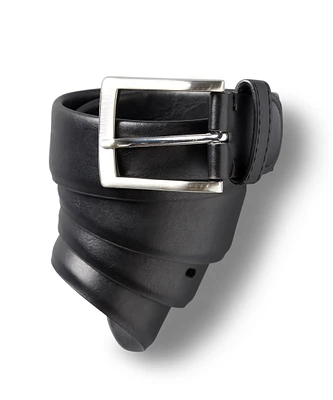 Denver Hayes Men's Stretch Leather Belt - Black