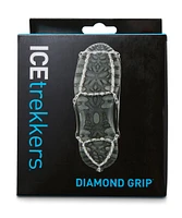 ICETrekkers Unisex 1 Pair Diamond Grip Winter Ice Cleats - Black