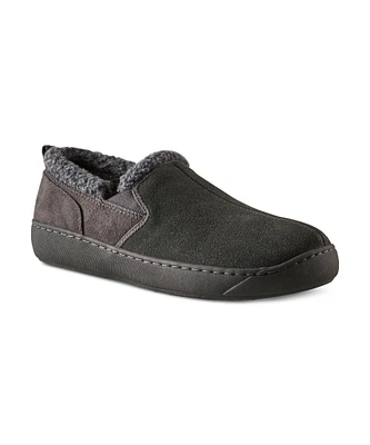 WindRiver Men's Suede Slippers With Berber Lining