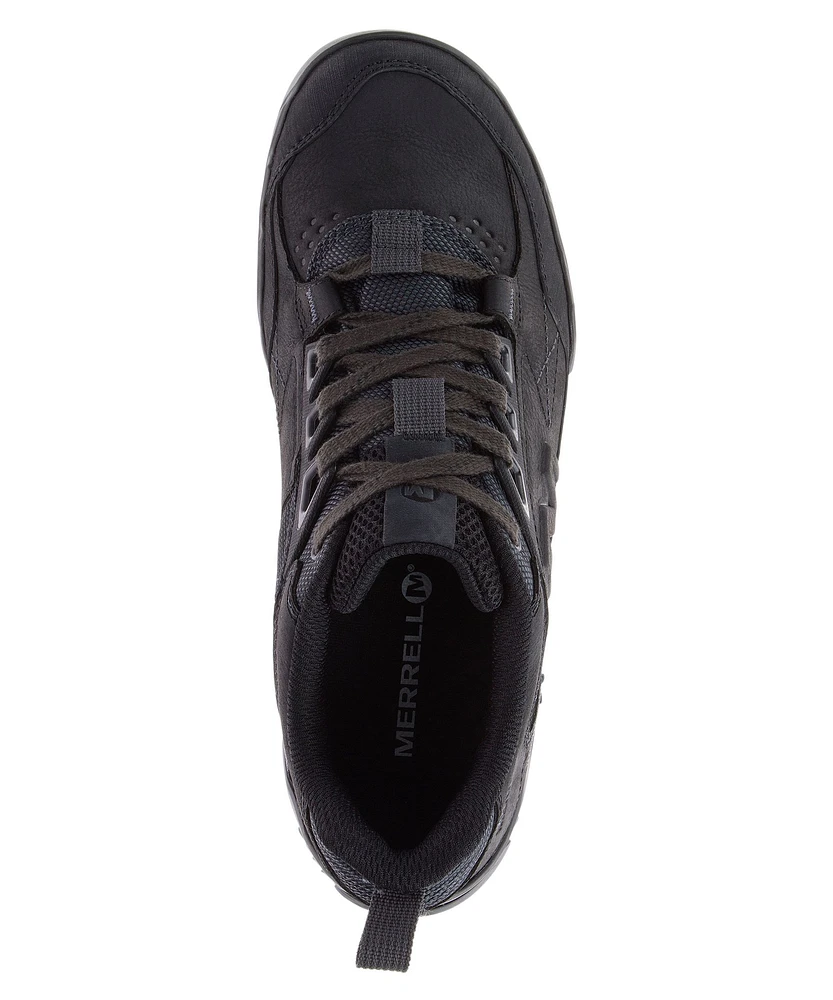 Men's Annex Trak Low Leather Sneakers Black - Wide