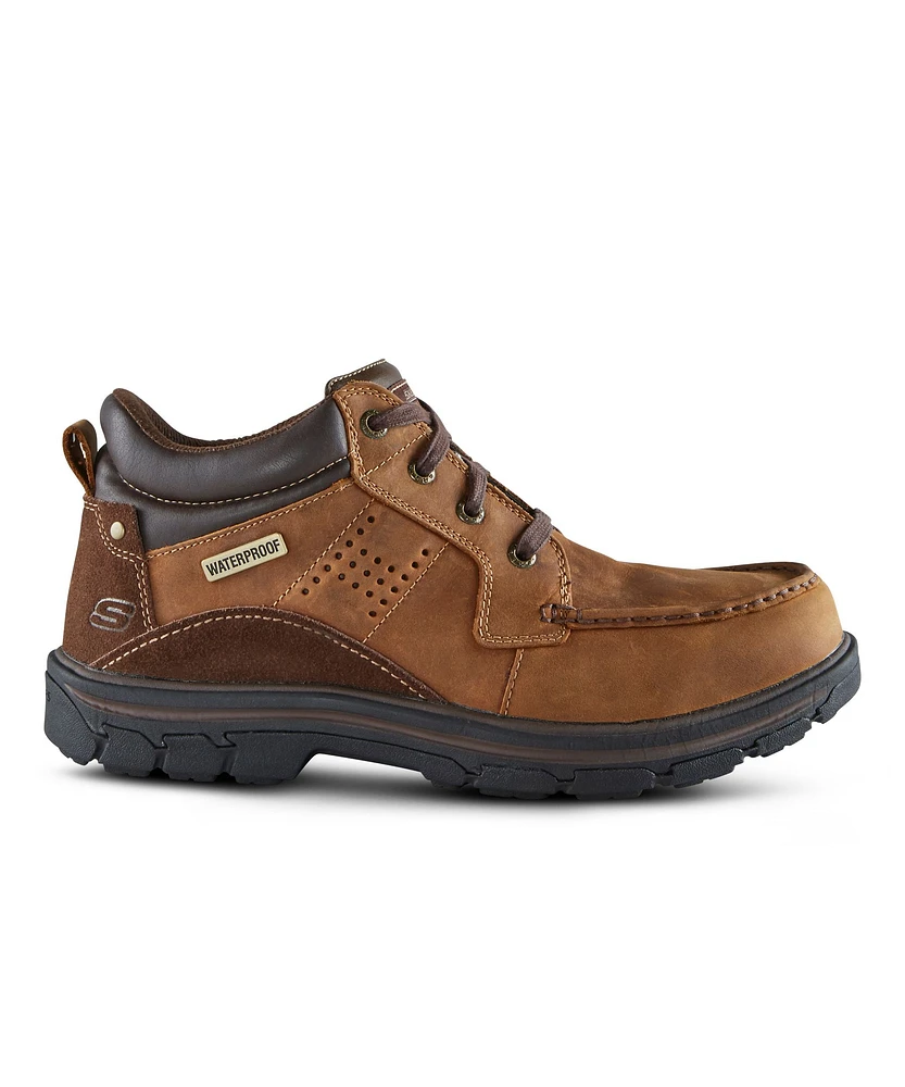 Skechers Men's Segment Melego Mocc Waterproof Boots Brown - Wide