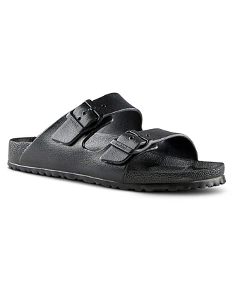 FarWest Men's Enderby Wide Buckle Strap Slip On Sandals