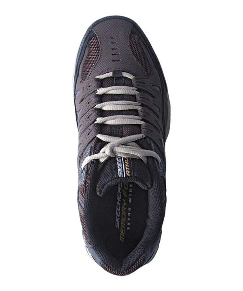 Skechers Men's After Burn Lace-Up Sneakers Brown - Wide