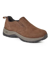 WindRiver Men's Roamer Slip On Quad Comfort Wide Fit Shoes - Brown