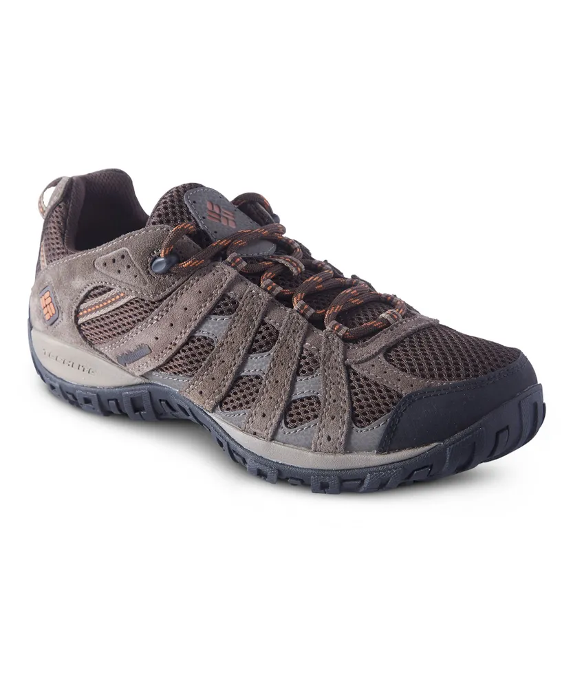 Columbia Men's Redmond Omni-Grip Low-Cut Lace Up Style Wide Fit Hiking Shoes - Brown