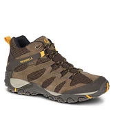 Merrell Men's Alverstone Mid Waterproof Kinetic Fit Hiking Boots - Brown