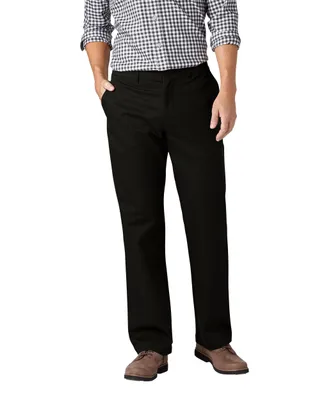 Denver Hayes Men's Flat Front Relaxed Khaki with 360° Flextech Waist Pant