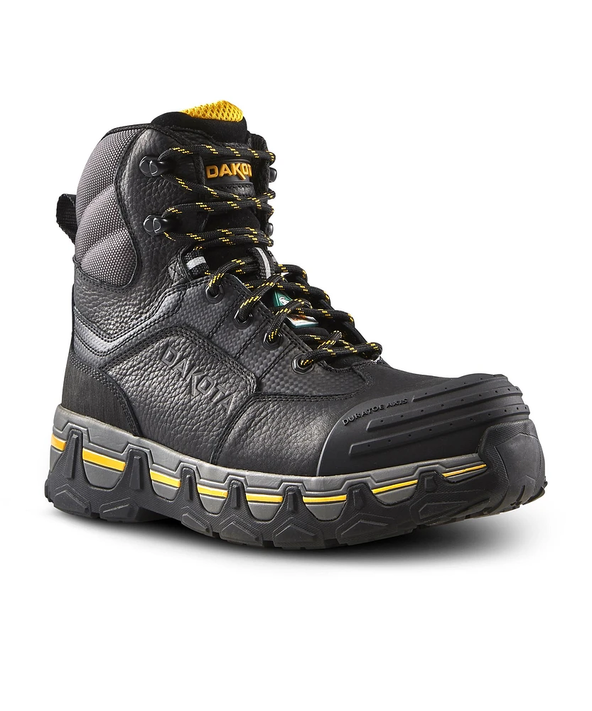 Dakota WorkPro Series Men's 6 Inch Composite Toe Steel Plate 6550 T-Max Insulated Work Boots - Black