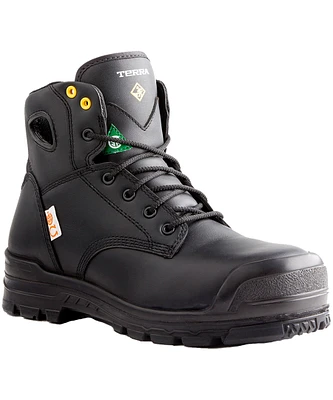 Terra Men's Baron 6" Composite Toe Plate Leather Work Boots