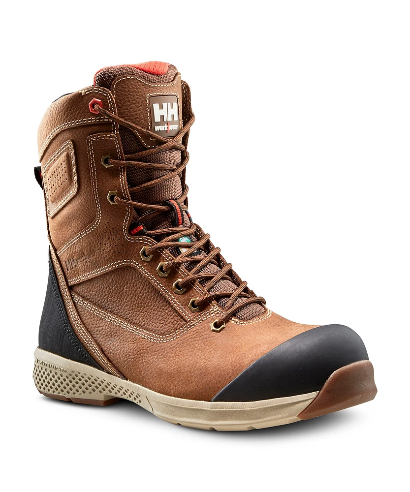 Helly Hansen Workwear Men's 8 Inch Composite Toe Plate Leather Work Boots - Brown