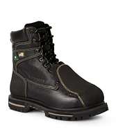 Men's 514 8 Inch Steel Toe Plate Metguard Work Boots - Black