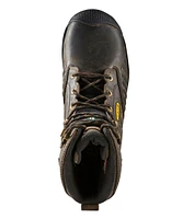 KEEN Utility Men's Philadelphia 8 Inch Carbon Toe Composite Plate Work Boots - Brown/Black