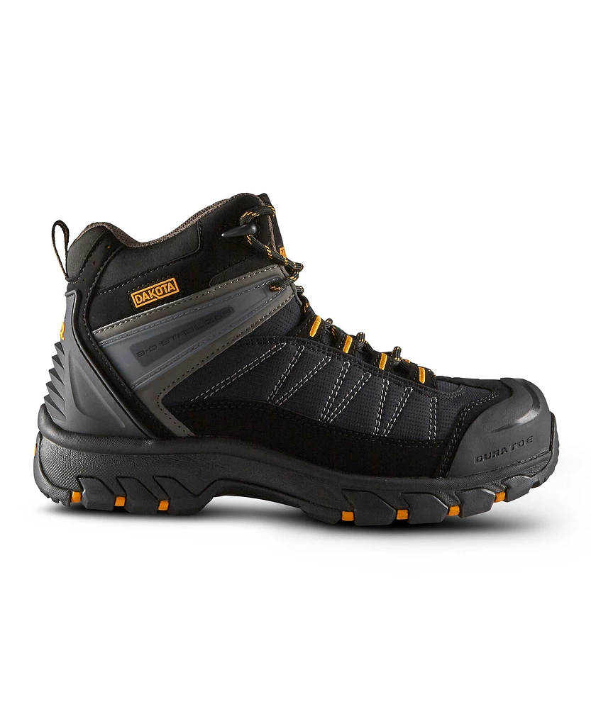 Dakota WorkPro Series Men's Mid Cut Duratoe FreshTech Work Boots - Black