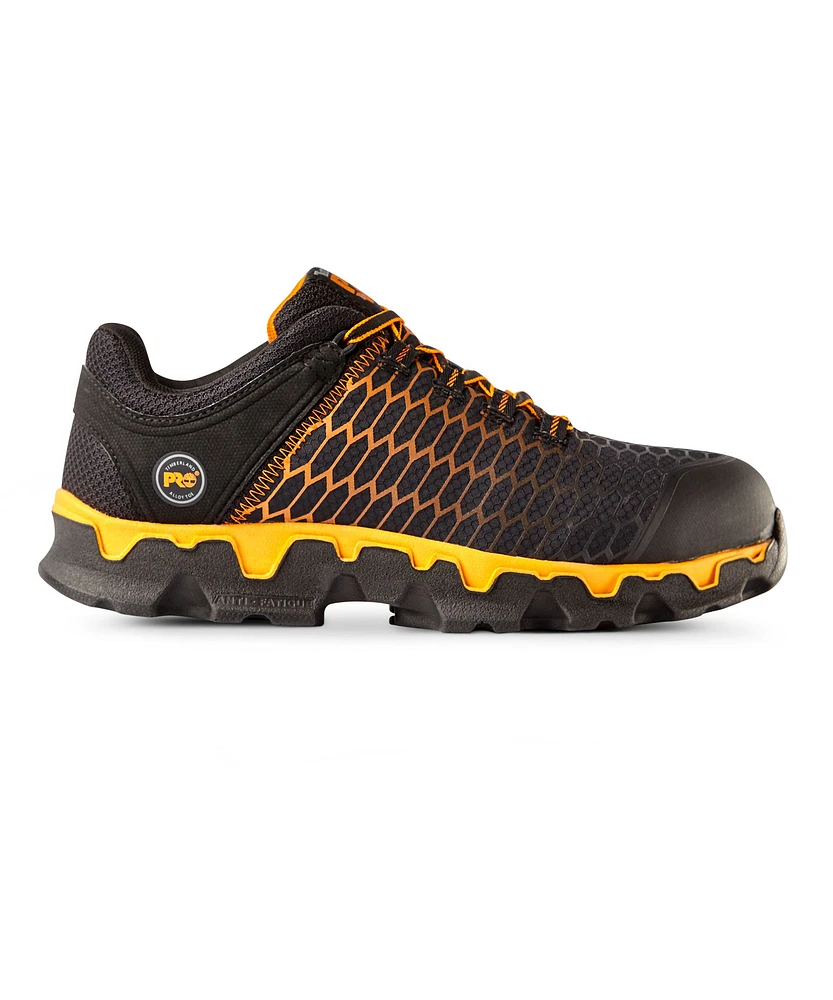 Timberland Pro Men's Aluminum Toe Composite Plate Powertrain Sport Ripstop Safety Work Shoes - Black/Orange