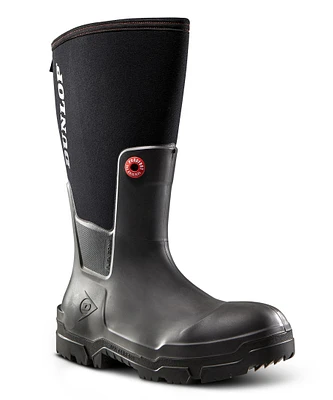 Dunlop Men's Composite Toe Plate Snugboot WorkPro Waterproof Full Safety Boot - Grey/Black