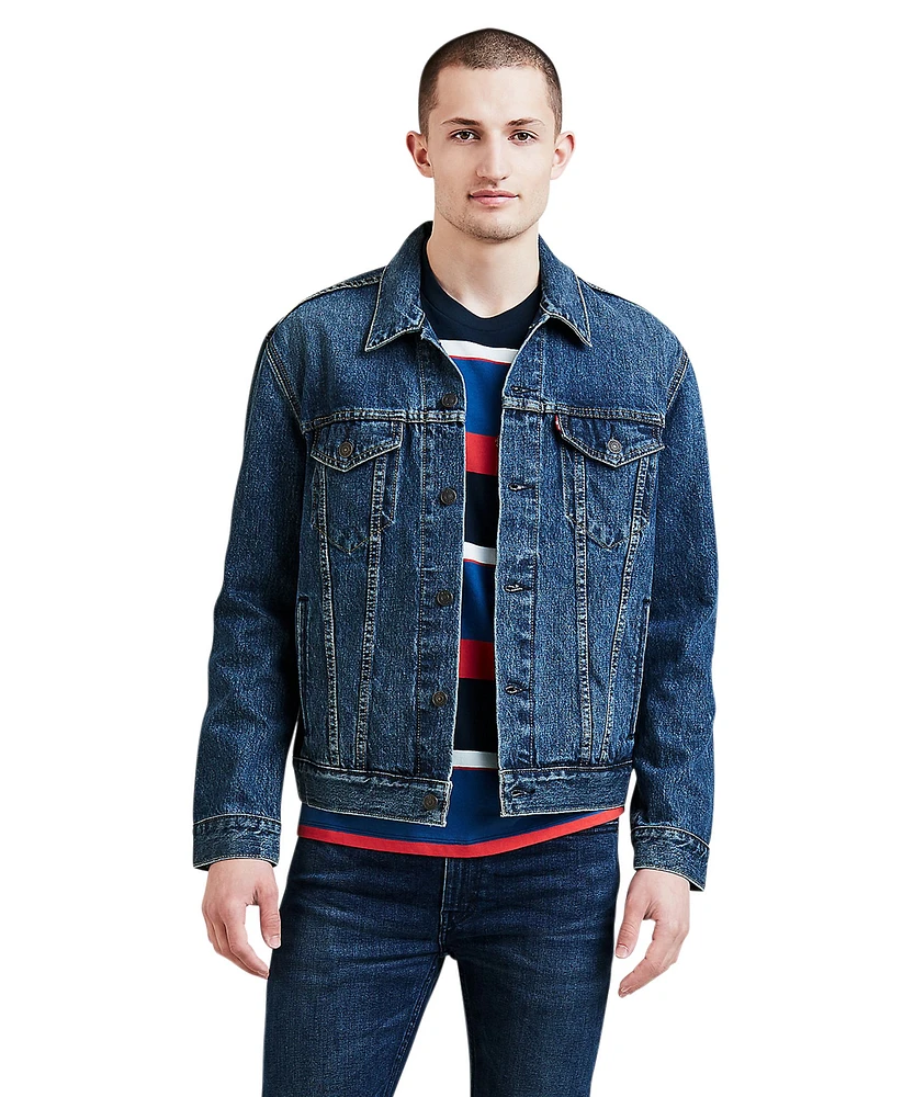 Levi's Men's The Trucker Mugito Medium Wash Denim Jacket.