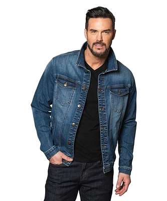 Lois Men's Bill Stretch Denim Jean Jacket - Medium Wash