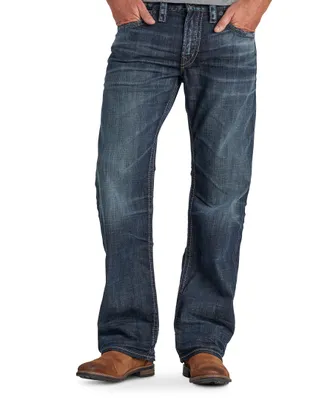 Silver Men's Zac Relaxed Fit Straight Leg Jeans - Medium Wash