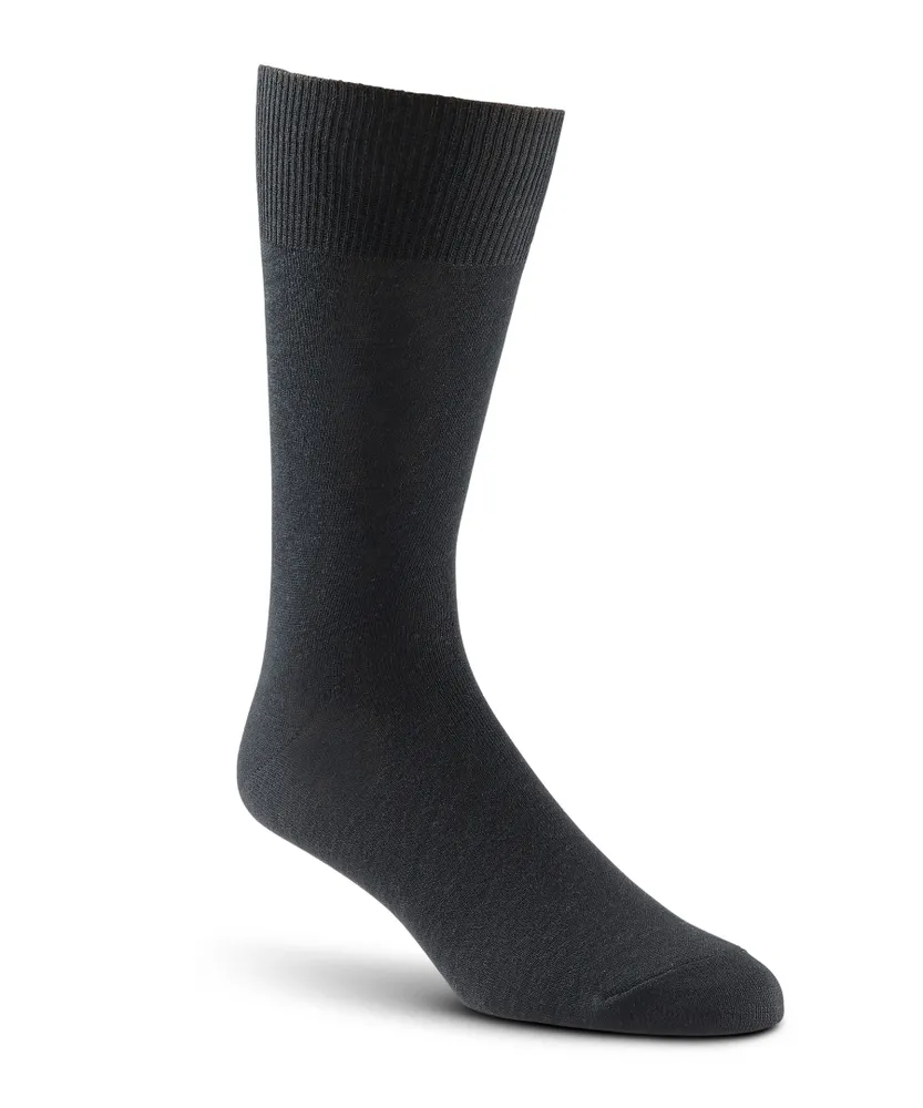 Denver Hayes Men's Merino Wool Blend FRESHTECH Dress Crew Sock