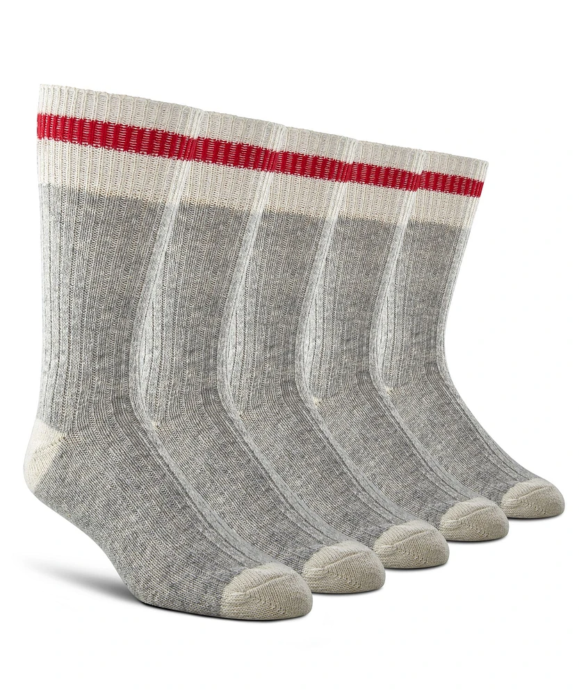 Aggressor Men's 5 Pack Wool Blend Crew Work Socks