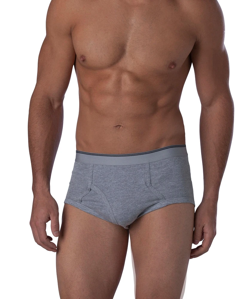 Men's 6 Pack Briefs Underwear - Black Grey