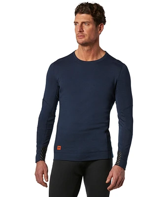 Helly Hansen Workwear Men's Lifa Max Crewneck Thermal Base Layer Long Sleeve Shirt - Navy