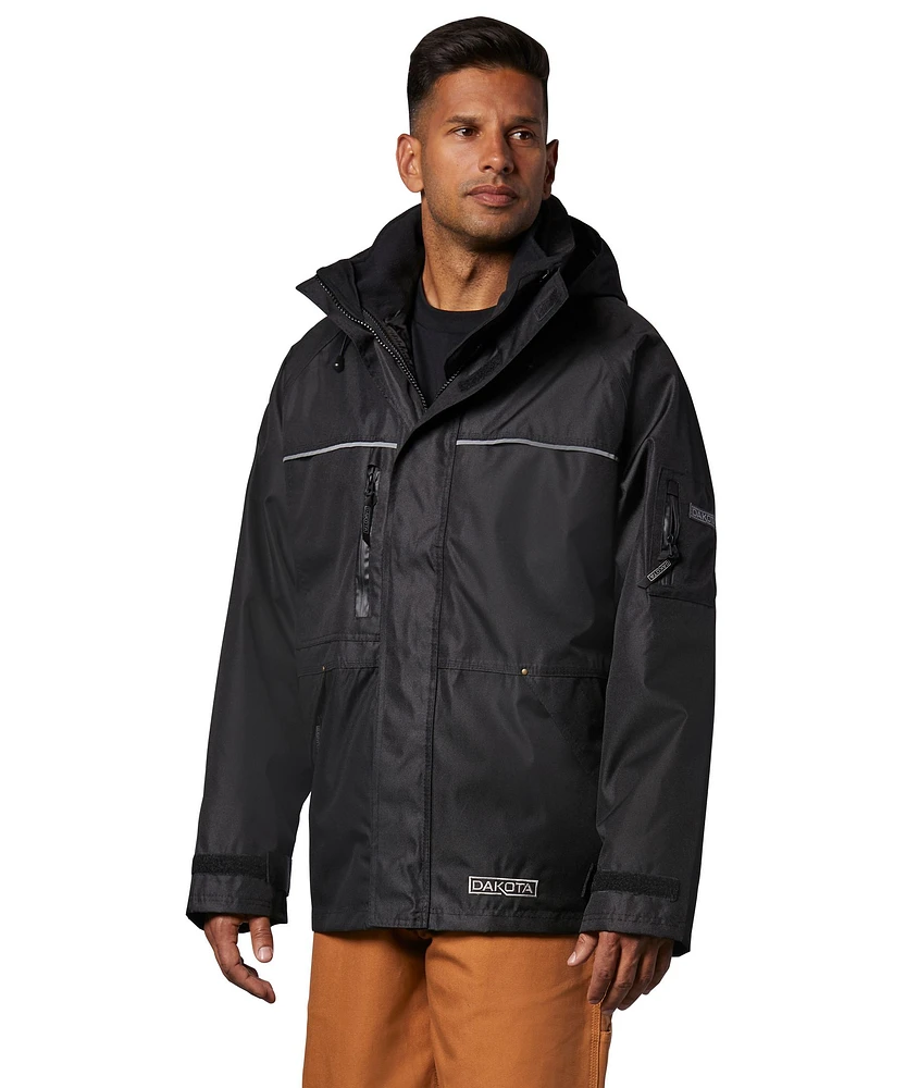 Dakota WorkPro Series Men's Waterproof Hyper-Dri 3 Breathable 3-In-1 Polyester Work Coat