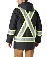 Dakota WorkPro Series Men's Class1 Hi Vis 300D T-Max Lined Parka Jacket - Black