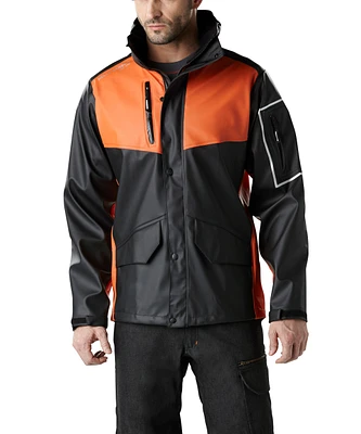 Helly Hansen Workwear Men's West Coast PU Waterproof Jacket - Black Orange