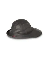 Pioneer Men's Waterproof Rubber Rain Hat - Black