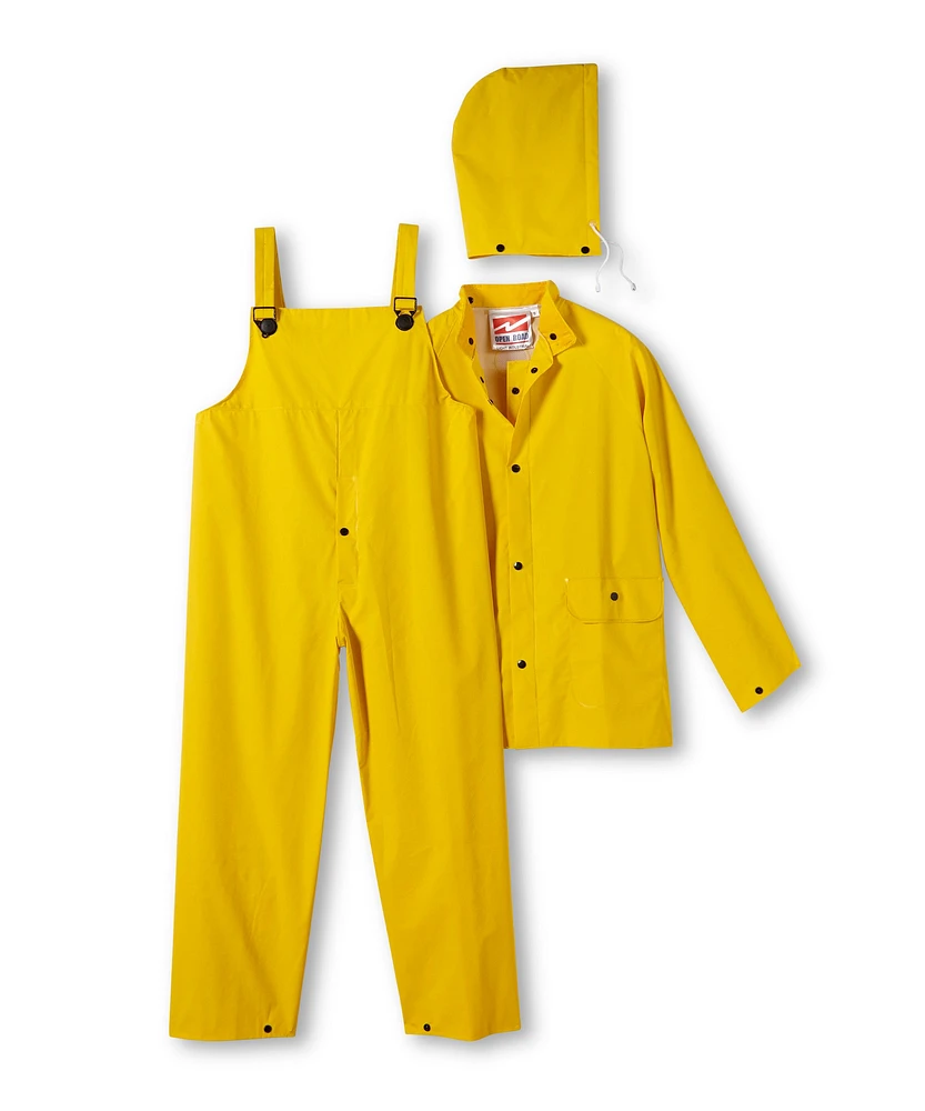 Open Road Men's 3-Pack Light Industrial Rain Suit