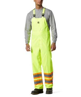 Open Road Men's Hi-Vis 150D Waterproof and Windproof Safety Bib Pants