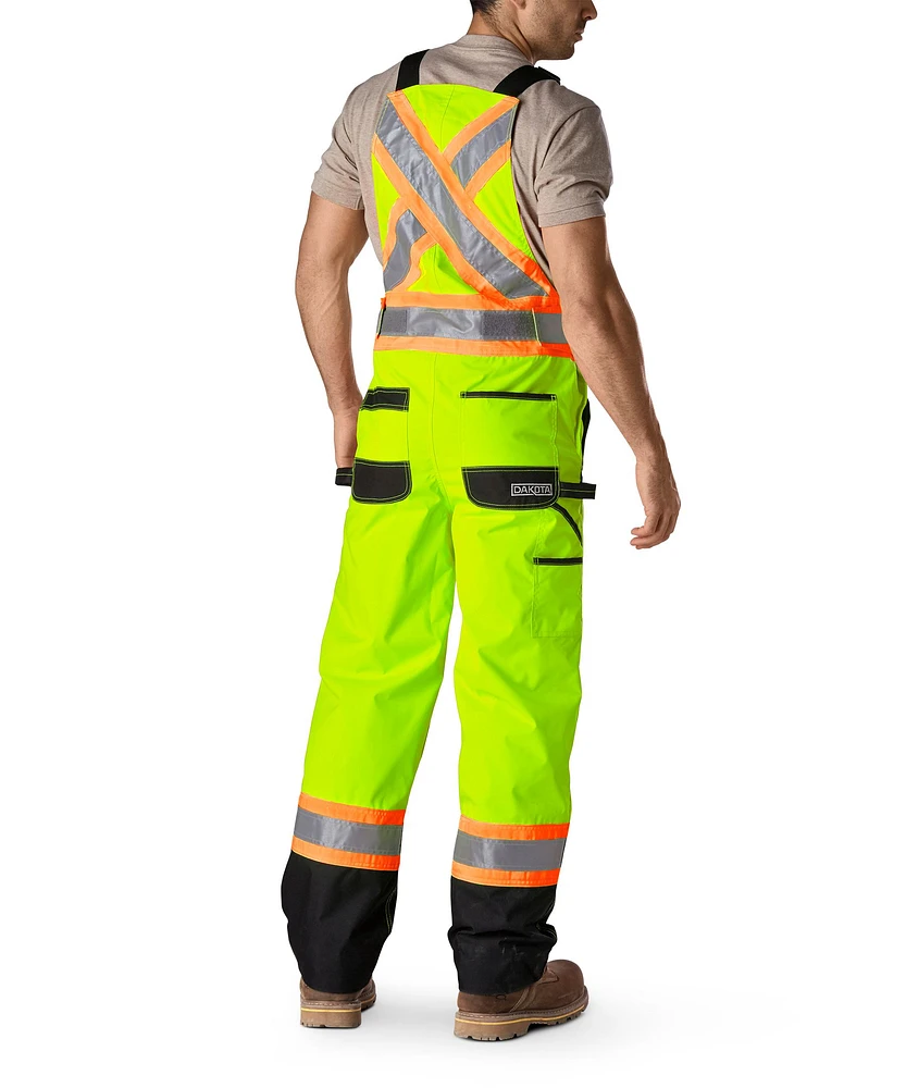 Dakota WorkPro Series Men's Hi Vis T-Max Insulated Water Repellent Bib Overalls