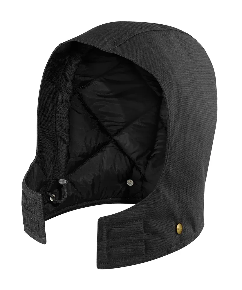 Carhartt Arctic Quilt Lined Duck Hood Black - Match With C003BLK