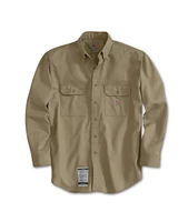 Carhartt Men's Flame Resistent Button Down Twill Shirt with Chest Pockets