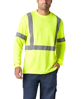 Coolworks Men's Lime Hi-Vis Long Sleeve T-Shirt