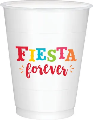 Fiesta Time Plastic Cups 25ct