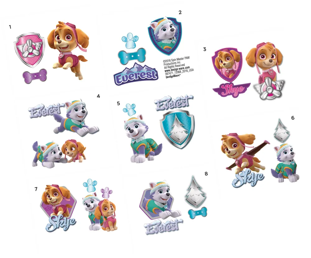 Paw Patrol Temporary Tattoo Pack 8426842041988  Character Brands