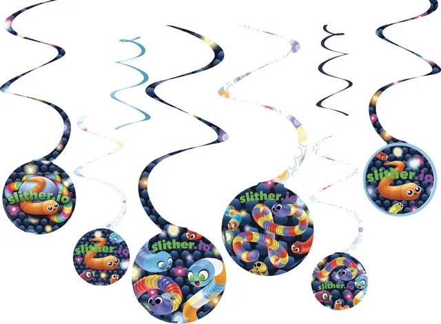 Slither.io Birthday Party Disposable Dessert Plates, 8-pc